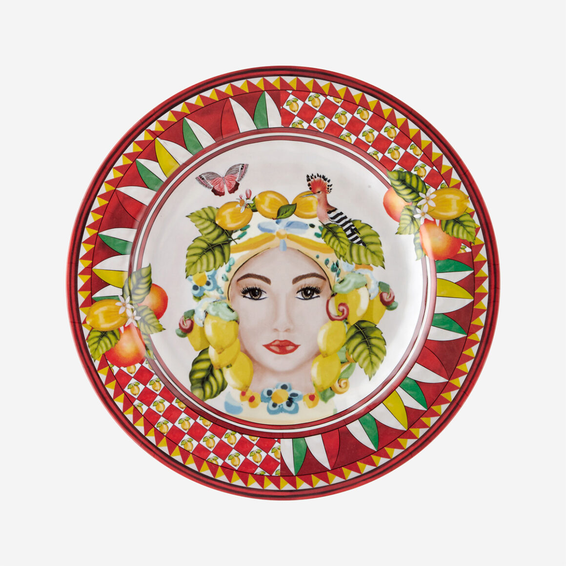 Chiara Alessi Capri Kırmızı Melamin Yemek Tabağı CAMC1080RD3
