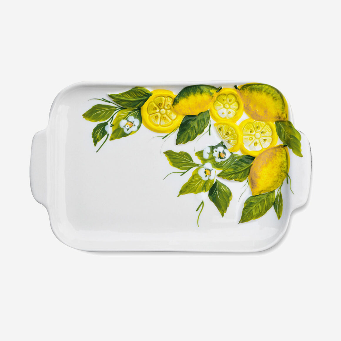 Edelweiss Italy Limoni Beyaz Seramik Servis Tabağı EW371
