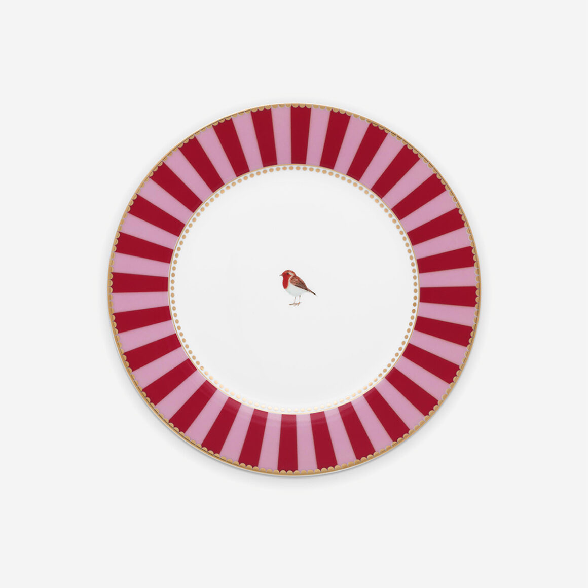 Pip Studio Love Birds Kırmızı Pembe Porselen Kahvaltı Tabağı 51001026