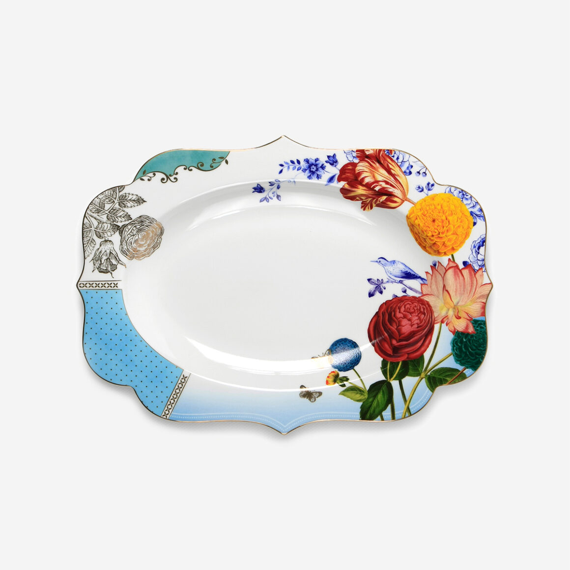 Pip Studio Royal Mavi Porselen Servis Tabağı 51018020