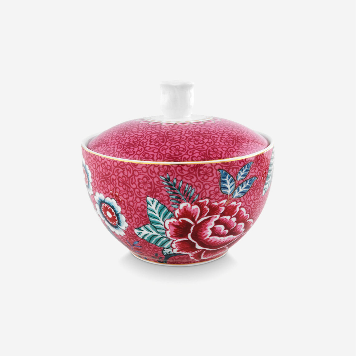 Pip Studio Flower Festival Kırmızı Porselen Şekerlik 51008042