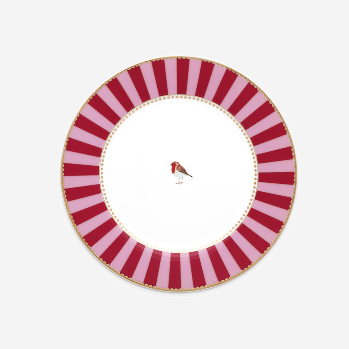 Pip Studio Love Birds Kırmızı Pembe Porselen Kahvaltı Tabağı 51001026