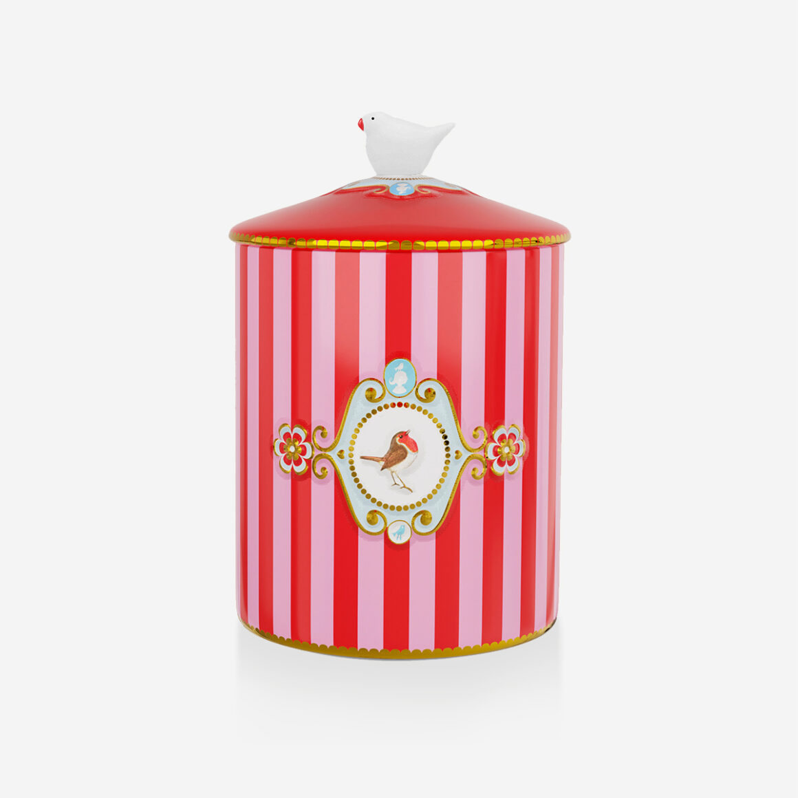 Pip Studio Love Birds Kırmızı Pembe Porselen Saklama Kutusu 51009032