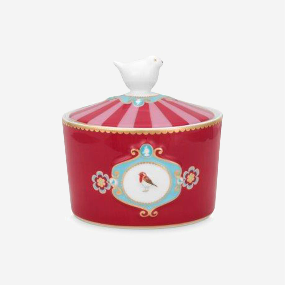 Pip Studio Love Birds Kırmızı Porselen Şekerlik 51008004