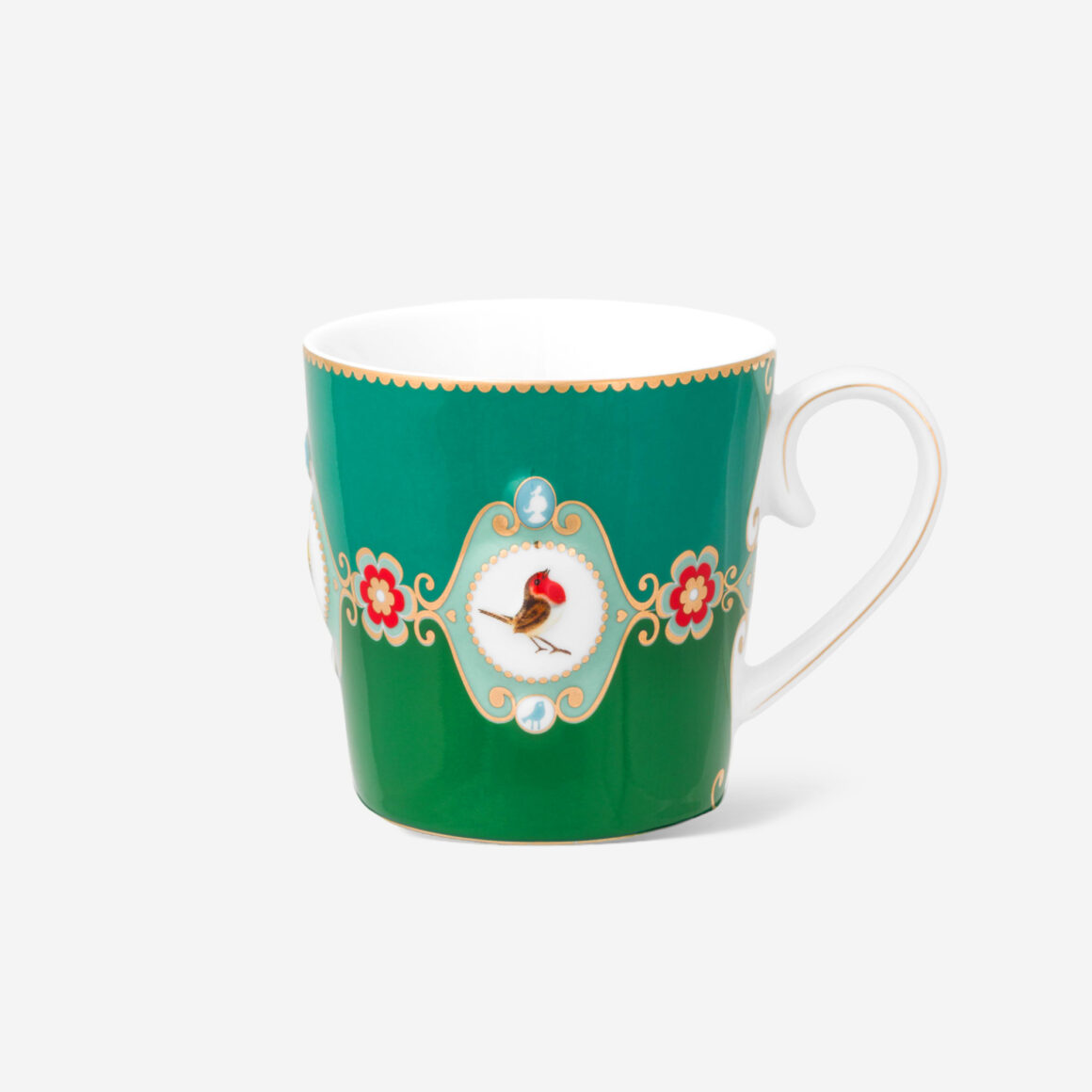 Pip Studio Love Birds Yeşil Porselen Kupa 51002474